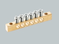 Screw PE/N busbar - 10 x 6,5 x 61,5 mm