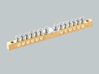 Screw PE/N busbar - 10 x 6,5 x 124 mm