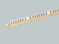 Screw PE/N busbar - 10 x 6,5 x 186,5 mm
