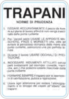 CART. 330x470mm TRAPANI - Norme Prudenza