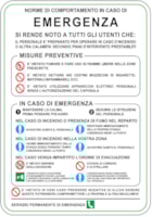CART. 330x500mm Norme Compor. Caso Emerg.