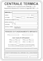 CART. 330x500mm Dati CENTRALE TERMICA