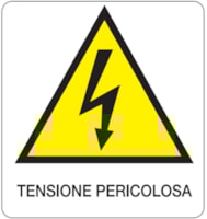 CART. 330x350mm TENSIONE PERICOLOSA