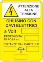 CART. 330x500mm Alta Tens.Chius.Cavi Elet