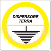 CART. 250x250mm DISPERSORE DI TERRA