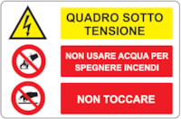 CART. 300x200mm Mult. Quadro Sotto Tensione