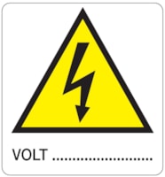 Danger sign - 330x350 mm - Volt …......