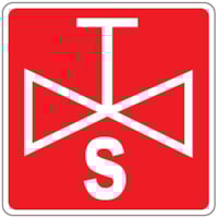 Fire sign - Al - Dimensions: 230x230 mm Fire sign - Al - Dimensions: 230x230 mm