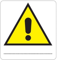 Danger sign - 330x350 mm - ….......