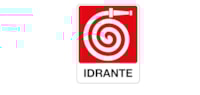 Fire sign - Al - Dimensions: 100x120 mm