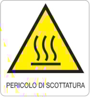 CART. 330x350mm PERICOLO SCOTTATURE