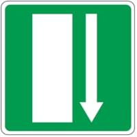 Safety sign - Al - Dimensions: 100x100 mm