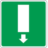 Safety sign - Al - Dimensions: 100x100 mm