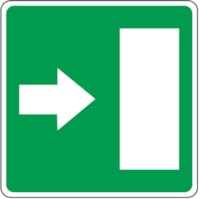 Safety sign - Al - Dimensions: 230x230 mm