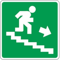 Safety sign - Al - Dimensions: 150x150 mm