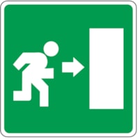 Safety sign - Al - Dimensions: 100x100 mm