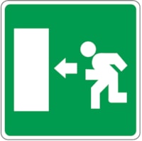 Safety sign - Al - Dimensions: 100x100 mm