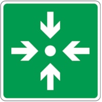 Safety sign - Al - Dimensions: 100x100 mm