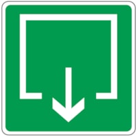 Safety sign - Al - Dimensions: 100x100 mm