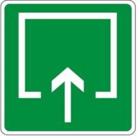 Safety sign - Al - Dimensions: 100x100 mm