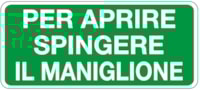Safety sign - Al - Dimensions: 220x100 mm