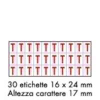 Foglio LETT.-NUM. MM 175x80 (cf.10pz)