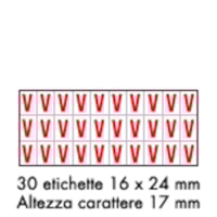 Foglio LETT.-NUM. MM 175x80 (cf.10pz)