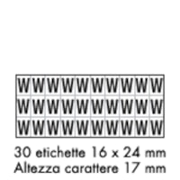 Foglio LETT.-NUM. MM 175x80 (cf.10pz)