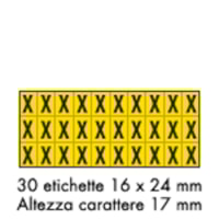Foglio LETT.-NUM. MM 175x80 (cf.10pz)