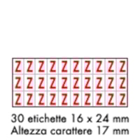 Foglio LETT.-NUM. MM 175x80 (cf.10pz)