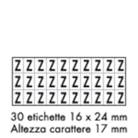 Foglio LETT.-NUM. MM 175x80 (cf.10pz)
