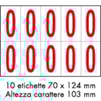 Adhesive label - 350x250 - 10 sheets / 10 labels each