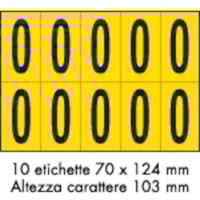 Adhesive label - 350x250 - 10 sheets / 10 labels each