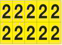 Adhesive label - 350x250 - 10 sheets / 10 labels each