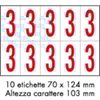 Adhesive label - 350x250 - 10 sheets / 10 labels each