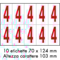 Adhesive label - 350x250 - 10 sheets / 10 labels each