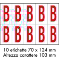 Adhesive label - 350x250 - 10 sheets / 10 labels each