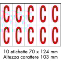 Adhesive label - 350x250 - 10 sheets / 10 labels each
