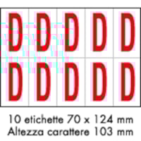 Adhesive label - 350x250 - 10 sheets / 10 labels each