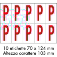 Adhesive label - 350x250 - 10 sheets / 10 labels each