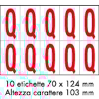 Adhesive label - 350x250 - 10 sheets / 10 labels each