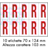 Adhesive label - 350x250 - 10 sheets / 10 labels each