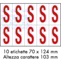 Adhesive label - 350x250 - 10 sheets / 10 labels each