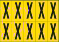 Adhesive label - 350x250 - 10 sheets / 10 labels each