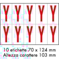 Adhesive label - 350x250 - 10 sheets / 10 labels each