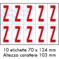 Adhesive label - 350x250 - 10 sheets / 10 labels each