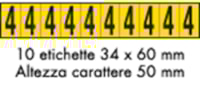 Adhesive label - 350x60 - 10 sheets / 10 labels each