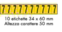 Adhesive label - 350x60 - 10 sheets / 10 labels each