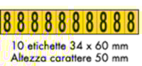 Adhesive label - 350x60 - 10 sheets / 10 labels each