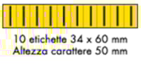 Adhesive label - 350x60 - 10 sheets / 10 labels each Adhesive label - 350x60 - 10 sheets / 10 labels each
